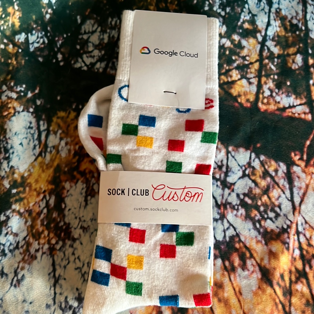 Google Cloud Logo Multicolor Socks